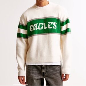 Abercrombie & Fitch Men's NFL Philadelphia Eagles Crewneck Sweater